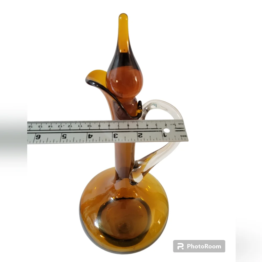 Art Glass Vintage Italian MCM Decanter